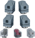 GimaiOurun Outdoor Swivel Lounge Chair Cover 4 Pack, Waterproof Heavy Duty, (29 W x 31 D x 38.5 H inches), Gray