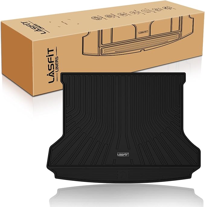 LASFIT Cargo Mat Fit for Volkswagen VW ID.4 2021-2026 All Weather TPE Trunk Liners (Only Fit Non-Adjustable Carpet Floor)