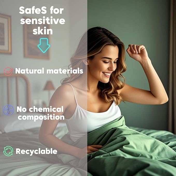 NAGS® Grounding Sheets,Grounding Bedding Sheet, Soft Cotton with Pure Silver Fitted Grounded Sheet for Improved Sleep,Pain Relief (Green, Twin,39 * 75 * 13.5inch)