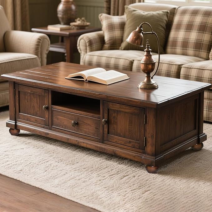 AORYVIC Furniture Legs, Wood Sofa Legs, Turned Couch Legs, MCM Round Furniture Feet for Dresser, Sideboard, Recliner, Coffee Table (Dark Brown, 2 inch)
