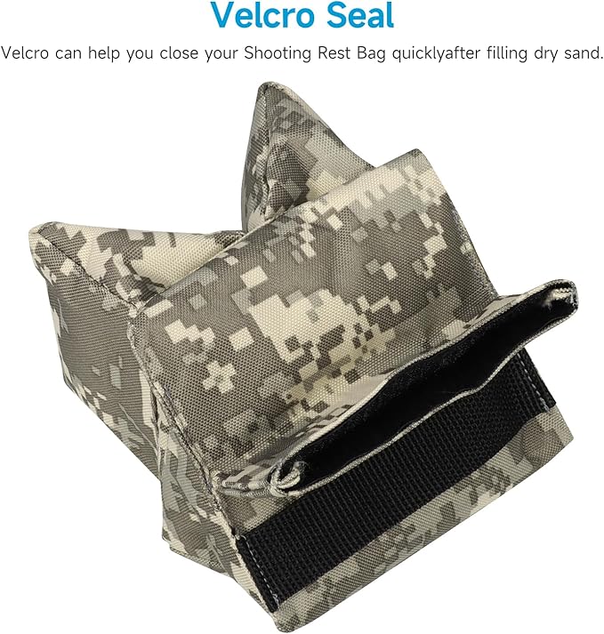 Twod Outdoor Shooting Rest Bags - Target Sports Bench Rest with Front & Rear Support SandBag Stand Holders for Gun Rifle Shooting Hunting Photography - Unfilled
