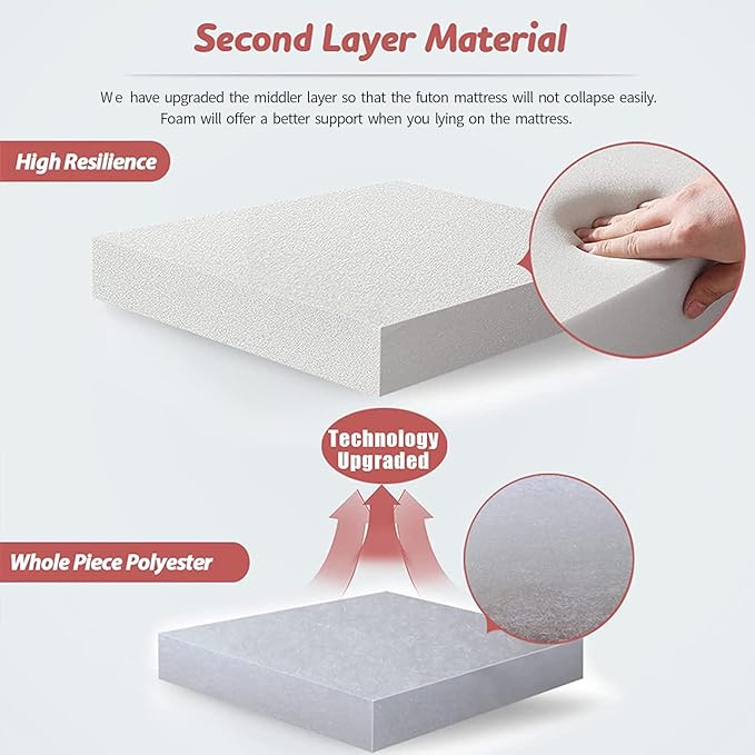 MAXYOYO Bohemian Retro Floor Mattress Vintage Floral Japanese Futon Mattress Roll Up Tatami Floor Mat Foldable Bed Portable Camping Mattress Sleeping Pad Floor Lounger Couch Bed Twin Size