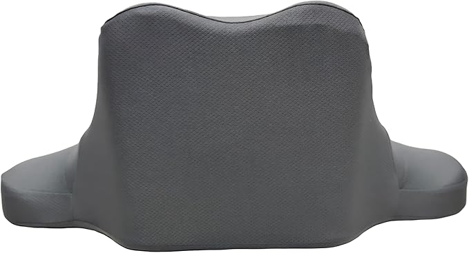 Ergonomic Dual Core Reading Pillow: Memory Foam Chin Cervical Support Pillows - Orthopedic Headrest for Side Back Stomach Sleeping - Ice Silk Bedrest Sofa Contour Cushion