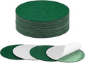 20-Pack Lamp Base Felt, 6 Inch Dia. 2mm Thick Self Adhesive Round Fabric Felt Pads for Lamp/Furniture/DIY, Non-Slip Fiber Backed Patch Circles with Adhesive Backing [Green]
