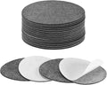 20-Pack Lamp Base Felt, 4 Inch Dia. 2mm Thick Self Adhesive Round Fabric Felt Pads for Lamp/Furniture/DIY, Non-Slip Fiber Backed Patch Circles with Adhesive Backing [Grey]