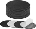 20-Pack Lamp Base Felt, 4 Inch Dia. 2mm Thick Self Adhesive Round Fabric Felt Pads for Lamp/Furniture/DIY, Non-Slip Fiber Backed Patch Circles with Adhesive Backing [Black]