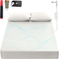 Sayorg Grounding Sheets King, 90% Organic Cotton+ 10% Pure Silver Fiber,Grounded Bed Sheet Kit, Deep Pocket Grounded Bed Sheet, Relieves Pain - Used for Healthy Sleep Therapy (White, Queen)