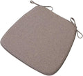 Chair Pads with Ties 18x17, Memory Foam Kitchen Chair Cushions with Ties 18 Inch, Non Slip Chair Pads for Dining Chairs Set of 2 4 6, Seat Cushions Covers Washable and Removable with Zipper,J,1