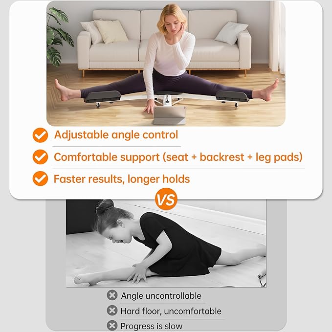 Split Machine, Leg Stretcher Machine to Improve Flexibility and Quality of Stretching, Equipment Suitable for Ballet, Cheerleading Dance, Gymnastics and Other Sports