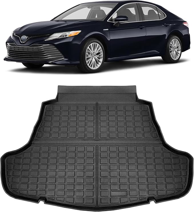Compatible for 2018-2023 Toyota Camry Trunk Mat Cargo Liner All Weather TPE Cargo Mat for 2018-2023 Toyota Camry Accessories (Only Fit FWD & Gasoline)