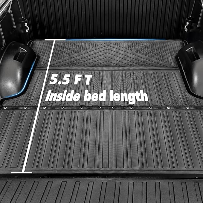 Compatible for 2022-2025 Toyota Tundra Truck Bed Mat & Tailgate Mat All Weather Protector Accessories for 2022 2023 2024 2025 Toyota Tundra 5.5ft Truck Bed Mat Tailgate Mat