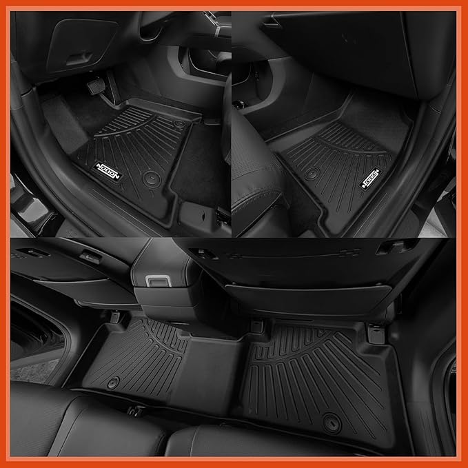 Floor Mats & Trunk Mat & Backrest Mats All Weather for 2024 2025 Chevy Equinox EV Electric (Non Fuel) Floor Mats for Chevrolet Equinox EV Floor Liner Accessories