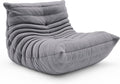 cebihy High-end Uncompressed Fireside Togo Chair, Bean Bag Chair, Foam Floor Sofa, Soft Lazy Lounge Sofa Couch, Armless Suede Fabric Cover Beanbag Accent Chairs for Living Room Bedroom Dorm Office