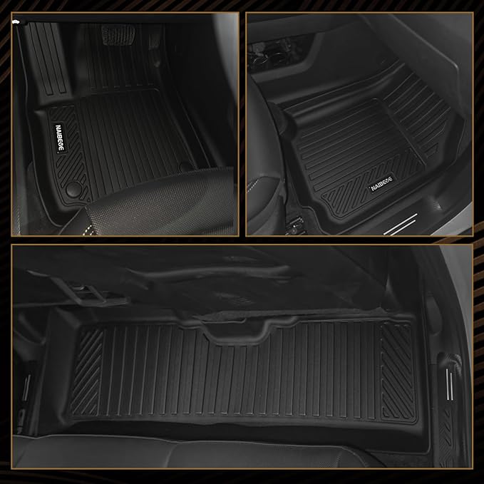 Naibeve Floor Mats for 2021-2025 2026 Chevrolet Trailblazer (Only Fit AWD) - All Weather Custom Fit for Trailblazer Floor Mats Trunk Mat with Backrest Mats (Only Fit Cargo in Upper Deck Position)