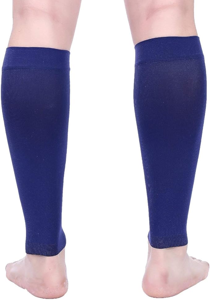 Doc Miller Compression Calf Sleeve for Men & Women – 20-30mmHg Graduated Support for Running, Shin Splints, Calf Strain – Knee High, Small to 6XL Plus Size