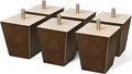 AORYVIC Wood Furniture Legs Sofa Legs Pack of 6 Square Couch Legs Mid-Century Modern Replacement Legs for Armchair Recliner Coffee Table Dresser Sideboard (3 inch (6pcs))