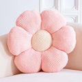 VBGYA Pink Flower Decorative Throw Pillows, Cute Daisy Shaped Plush Aesthetic Pillow, Soft 19.6" Floor Seat Cushion