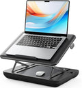 SAIJI Height & Tilt Adjustable Lap Desk, Portable Laptop Stand for Bed, Car, Couch and Recliner, Foldable Lap Desks - Up to 15.6 Inch Laptops