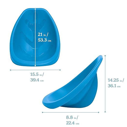 ECR4Kids Leaf Floor Seat, Rocker Chair, Peacock Blue, 6-Piece