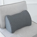 Lumbar Support Pillow Memory Foam Breathable Support for Office Chair, Car Seat, Sofa, Bed - Relieves Back, Spine, Neck Pain for Ergonomic Comfort Gray 18 * 11 * 7.5in