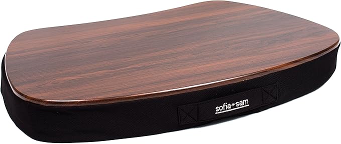 Sofia + Sam Oversized Memory Foam Lap Desk (Black) | Supports Laptops Up to 20 Inches