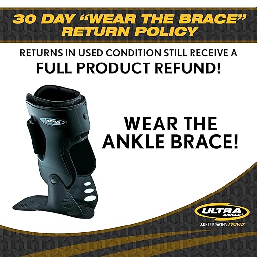 Ultra High-5 Ankle Support Brace – Everyday Stability Gear for Chronic Ankle Instability – Rigid Bilateral Shell, Boot-Ready Fit for Workers, Hikers, & Comfortable Support for Active Aging Adults - Small