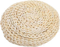 Yardenfun Round Straw Weave Cushion with Space Cotton Filling Comfortable Handmade Seat Pad for Meditation Yoga Tatami Windowsill Sitting Mat