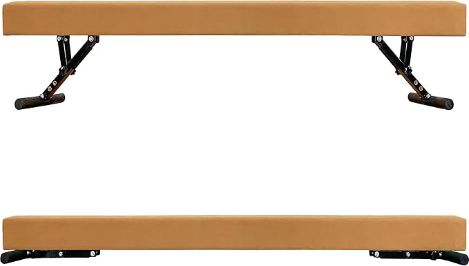 MARFULA Adjustable Balance Beam 8 ft Gymnastic Beam Adjustable Height for Kids and Teenage of All Gymnastic Levels, Gymnastic Training Beam Gymnastic Equipment for Athlete Home and Gym Club Use