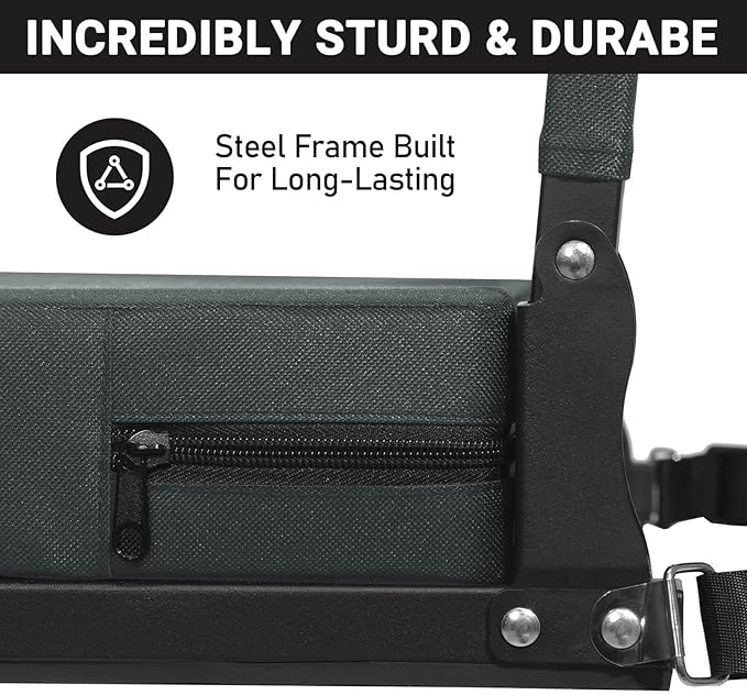 Sheenive Stadium Seats for Bleachers with Back Support, Bleacher Seats with Backs and Cushion Wide, Padded Portable Folding Comfort Stadium Chair with Shoulder Strap, Perfect for Sports Events