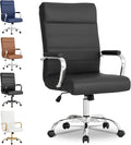 BOWTHY Office Desk Chair,Modern Leather Conference Room Chairs,High Back Ergonomic Home ofiice Chair,Adjustable Height Swivel Executive Computer Chair with Padded Seat and Armrest
