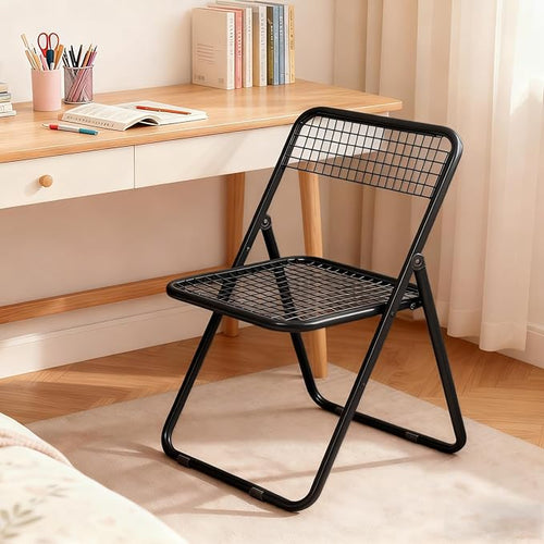 4 Pack Folding Chair,Balck Color,Single Piece,Foldable Space - Saving Design for Indoor/Outdoor Use