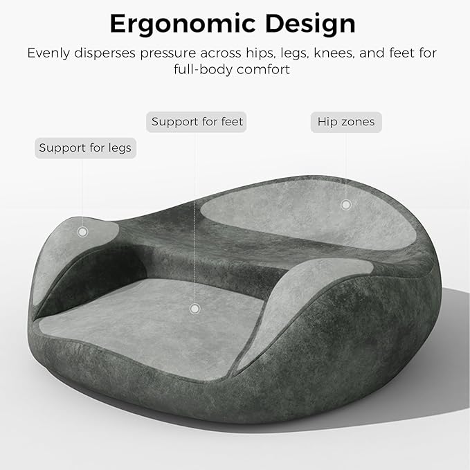UTJZIB Meditation Cushion & Pillow Seat - No More Numb Legs Comfortable Memory Foam Sitting for Adult, idea for Reading, Yoga.
