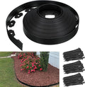 82FT Landscape Edging,1.5IN Tall Garden Edging Borders with 125pcs Stakes,Flexible Lawn Edging Border Kit,Mini Plastic Fence for Yard Flowerbeds,Grass
