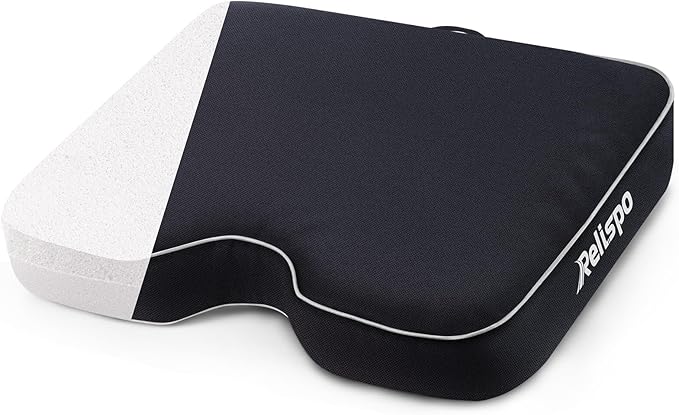 Relispo Stadium Seats for Bleachers with Integral Cutting Memory Foam, Stadium Seat Cushion Waterproof Extra Thick Bleacher Cushion, Portable Stadium Cushions for Indoor Outdoor Events