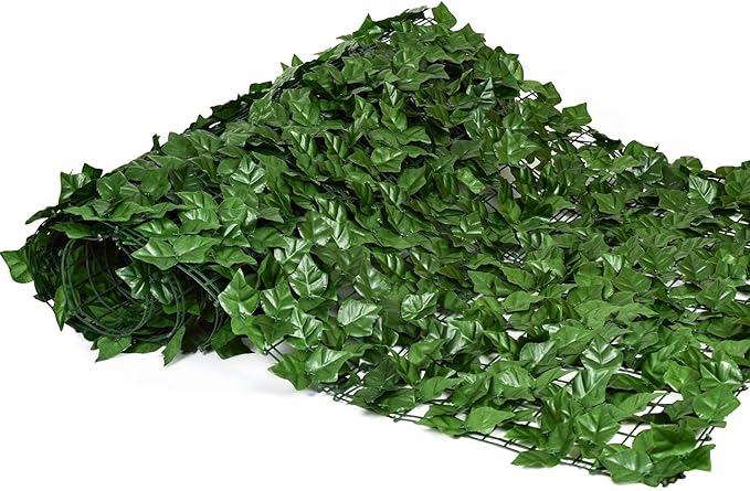 DearHouse Artificial Ivy Privacy Fence, 197x78.7inch Artificial Hedges Fence and Faux Ivy Leaf Decoration for Outdoor Decor, Home, Garden Decor