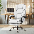 HDHNBA Office Chair High Back Executive Desk Chair Computer Gaming Chair with Foot Rest Swivel Work Chairs Ergonomic Leather Office Chairs