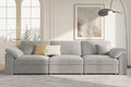 EASE MOOSE Sectional Modular Sofa, Comfty 3 Seat Cloud Couch, FSC Certified Modern Deep Seat Sectional for Living Room