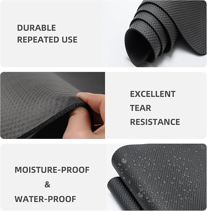 Treadmill Mat,Bike Mat,Stationary Bike Mat,Foldable Treadmill Mat for Hardwood Floors and Carpet.for Exercise Bike,Exercise Equipment Indoor Cycles,Rowing Elliptical (29.5" X 60")