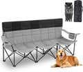 Lowdown 3 Person Camping Chairs, Oversized 771 Lbs Sturdy Camping Couch Chair Portable Fully Padded Folding Loveseat Sofa for Campsites, Festivals, Concerts, Tailgates, Soccer Games