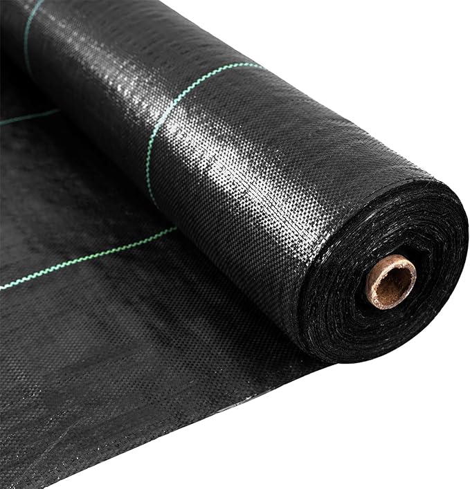EXTRAEASY Weed Barrier Fabric 3.2oz Heavy Duty - 4ft x 300ft Landscape Fabric | Easy Install & Rugged Plastic Ground Cover Weed Barrier with UV Protection for Gardens, Landscaping Fabric