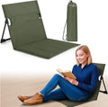 Jetec Foldable Floor Backrest Chair Portable Camping Chair with Storage Bag Light Weight Lazy Seat for Indoor Outdoor Bed Ground Park Lawn Concerts Beach Hiking