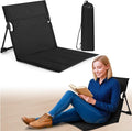Jetec Foldable Floor Backrest Chair Portable Camping Chair with Storage Bag Light Weight Lazy Seat for Indoor Outdoor Bed Ground Park Lawn Concerts Beach Hiking