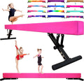 MARFULA Adjustable Balance Beam 8 ft Gymnastic Beam Adjustable Height for Kids and Teenage of All Gymnastic Levels, Gymnastic Training Beam Gymnastic Equipment for Athlete Home and Gym Club Use