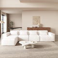 JACH L-Shaped Cloud Sectional Couch, 149" Huge Plus Modular Sofa, Modern Comfy Cloud Couches with Reversible Chaise Ottoman, Sofas Furniture for Living Room, Office, Apartment, Beige