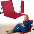 Jetec Foldable Floor Backrest Chair Portable Camping Chair with Storage Bag Light Weight Lazy Seat for Indoor Outdoor Bed Ground Park Lawn Concerts Beach Hiking