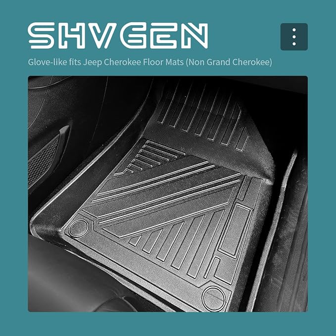 Compatible for 2014-2025 Jeep Cherokee Cargo Mat & Backrest Mats All Weather Seat Back Cover Cargo Liner for 2014-2025 Jeep Cherokee Accessories