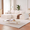 VEVOR Modular Sectional Sofa, Sectional Couch for Living Room, L Shaped Sofa with High Rebound Sponge, Cloud Couch with Cushion for Living Room, Apartment, Beige