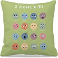 Nogrit Counseling Office Must Haves Pillow Cover, Calming Corner, Mental Health Pillowcase Decor for Home Kids,Mental Health Counselor Gifts, Calming Corner Pillow Covers 18x18 Grass Green
