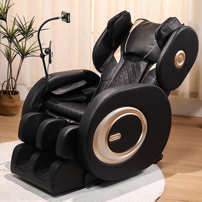 2026 Massage Chair for Full Body 4D Zero Gravity, with Body Scan & Heat Therapy, SL-Track Shiatsu Foot Rollers, Yoga Stretch, Heating Function, for Home Office Use (Model 4)