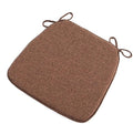 Chair Pads with Ties 18x17, Memory Foam Kitchen Chair Cushions with Ties 18 Inch, Non Slip Chair Pads for Dining Chairs Set of 2 4 6, Seat Cushions Covers Washable and Removable with Zipper,F,4